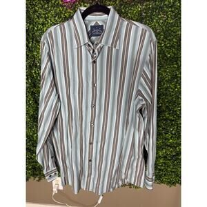 Indigo Palms Men's Striped Long Sleeve Shirt